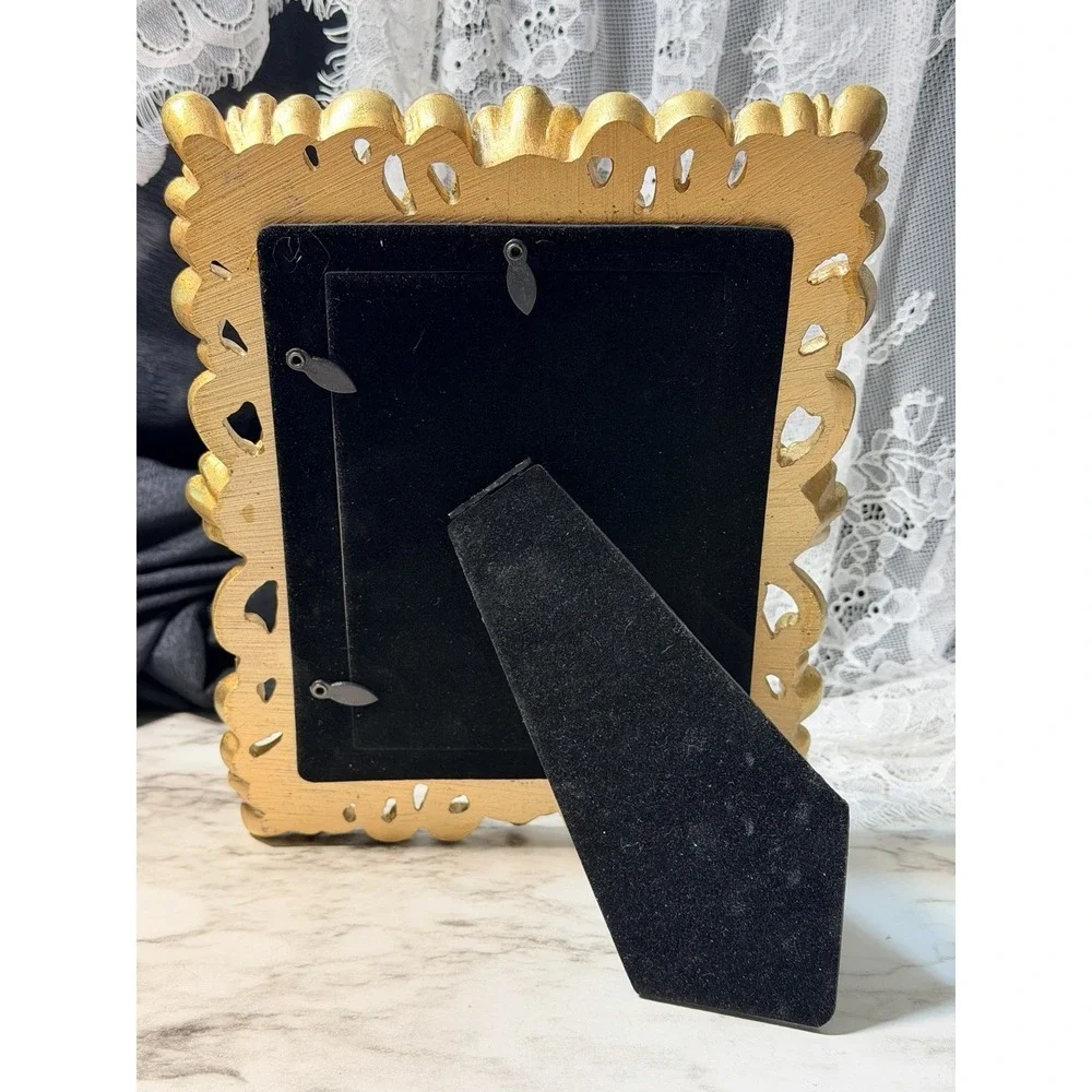 Maison Saints-Denis Gold Ornate Picture Frame 4x6 Carved Rococo-Style (3001)